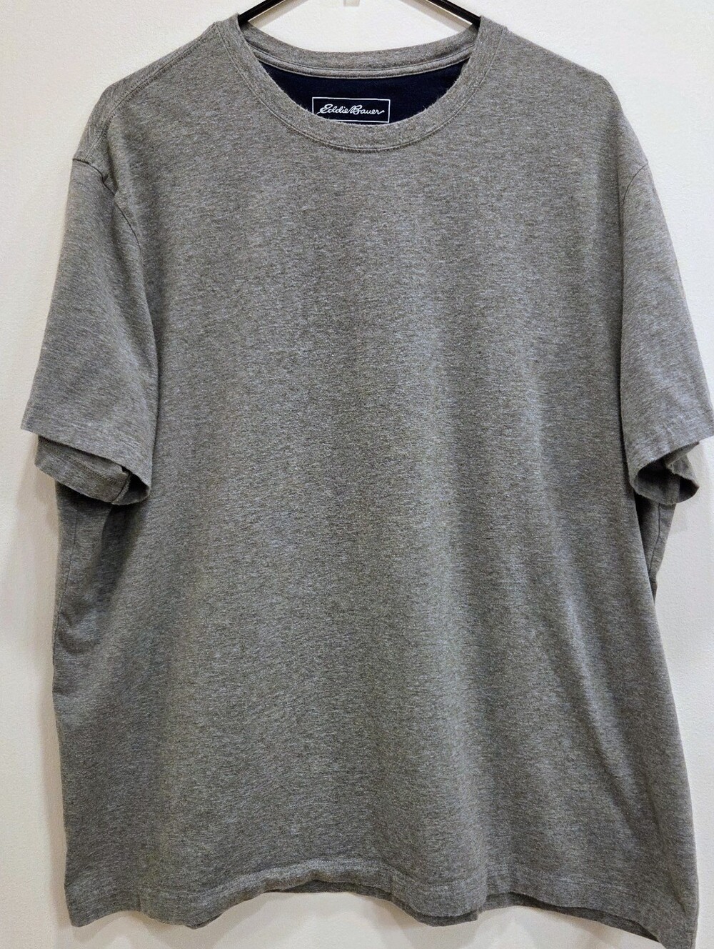 Eddie Bauer Active Fit Men's 2XL Gray Crew Neck T-Shirt Short Sleeve
